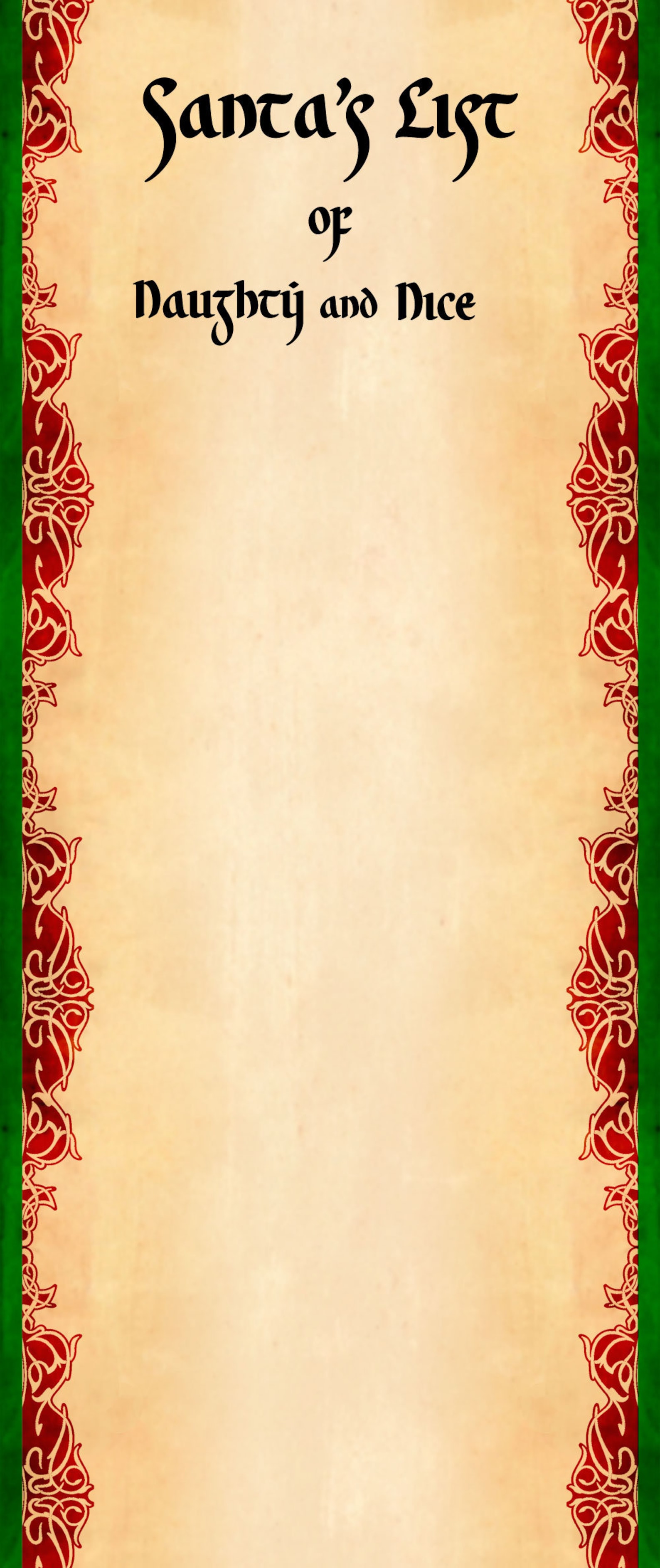 Santa's List of Naughty and Nice Christmas Photo Prop Etsy