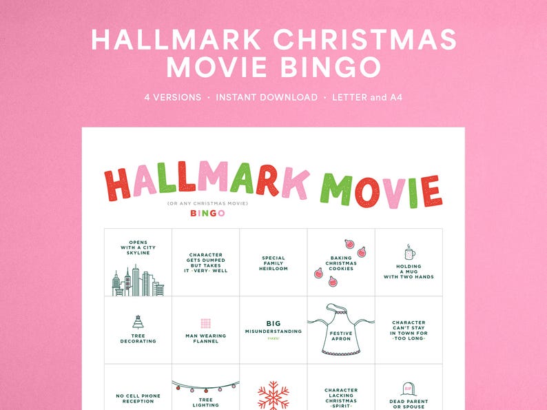 Hallmark Christmas Movie BINGO - Il 794xN.6552946944 Pzuw