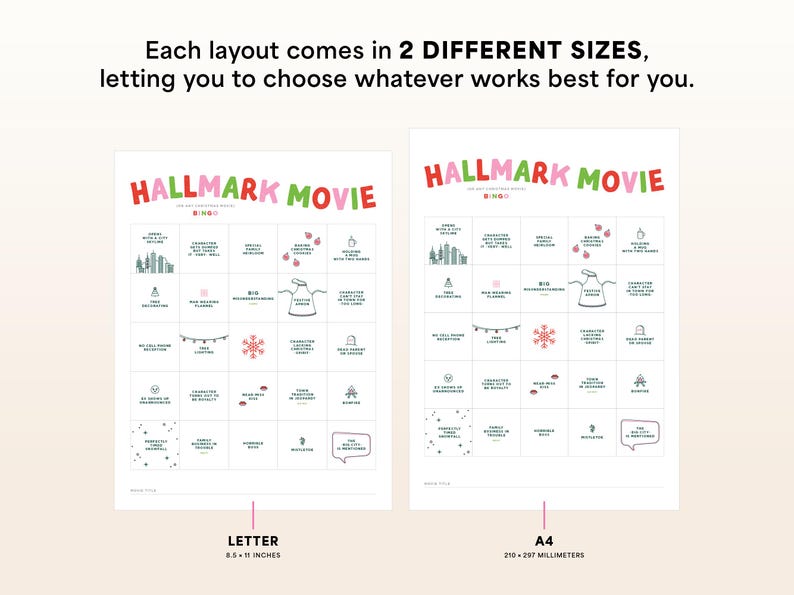 Hallmark Christmas Movie BINGO - Il 794xN.6675395004 Crs1