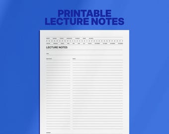 Appunti delle lezioni senza data stampabili — Pagine di appunti riutilizzabili per studenti in formato PDF