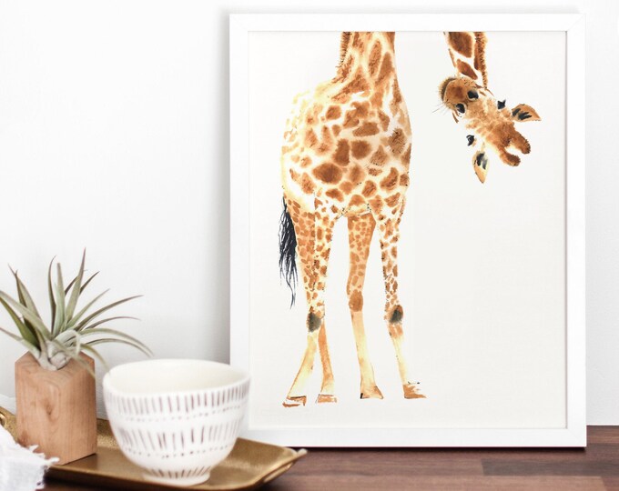 Giraffe Printable Wall Art - Etsy