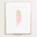 Sarah Collins reviewed Pink Nursery Decor, Pink Feather Print, Gold Glitter Feathers Printable Digital Art Instant Download for Nursery and Home Wall Decor