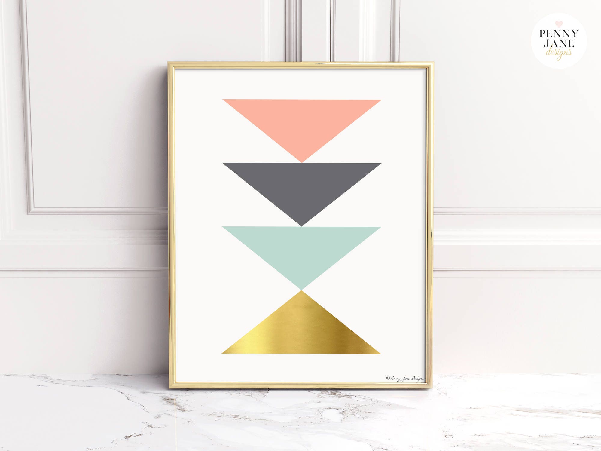 Abstract Art Geometric Wall Artwork Home Decor Print Modern Etsy