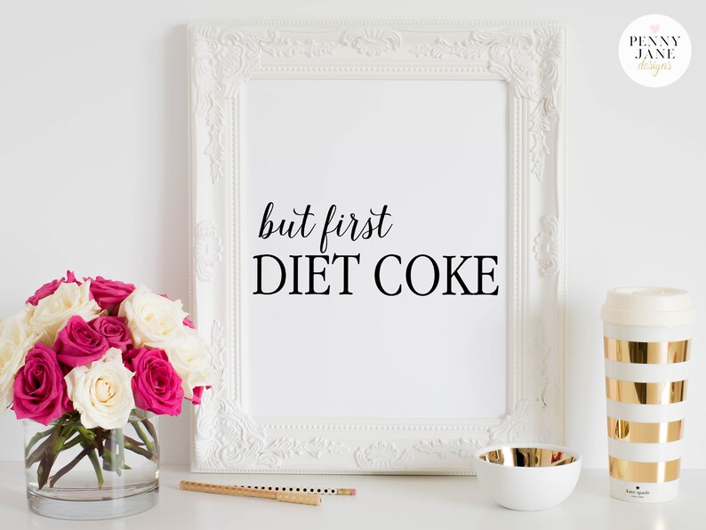 But First Diet Coke Digital Art Print image 3