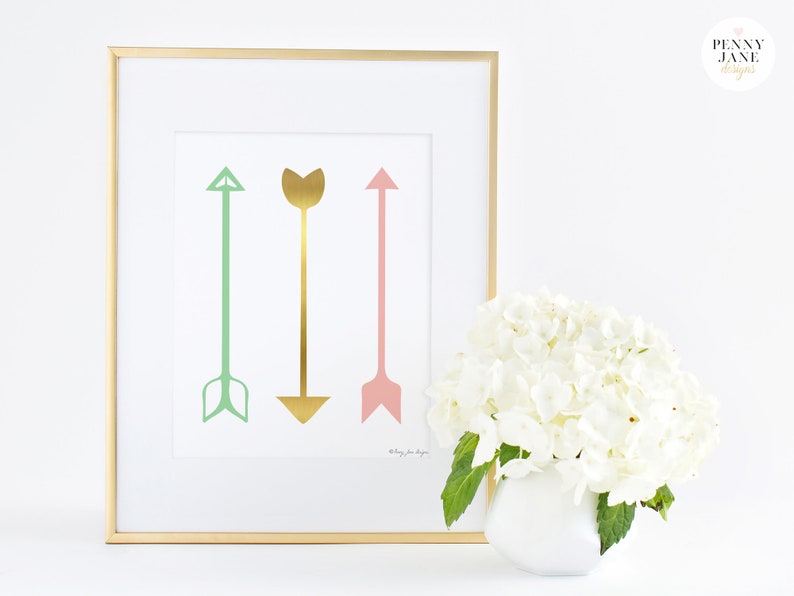 Arrow Print Print Arrow Wall Art Home Decor Printable Digital - Etsy