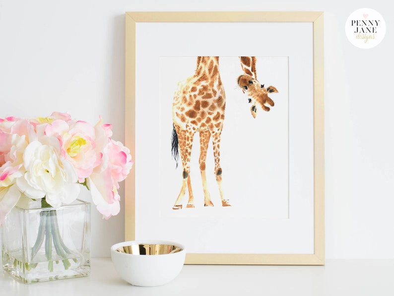 Giraffe Printable Wall Art - Etsy