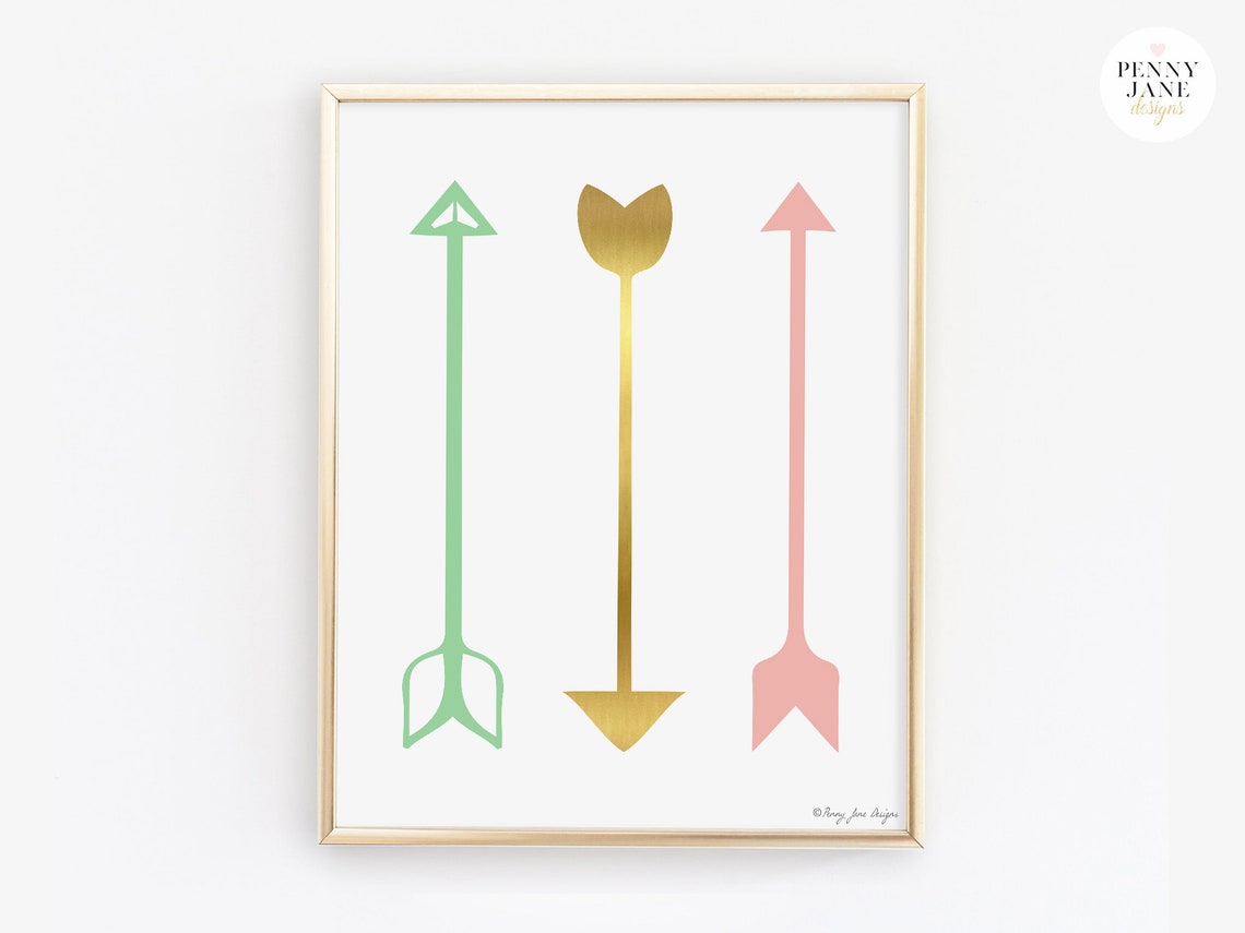Arrow Print Print Arrow Wall Art Home Decor Printable Digital | Etsy