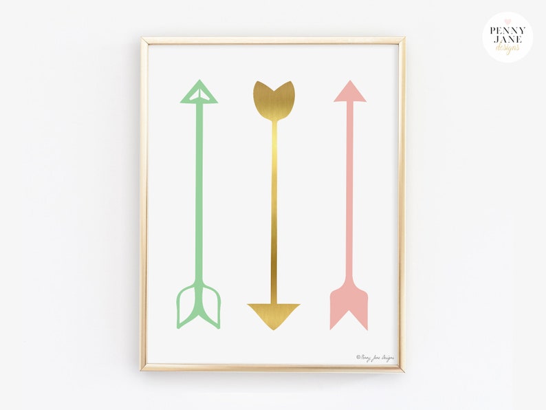 Arrow Print Print Arrow Wall Art Home Decor Printable Digital - Etsy