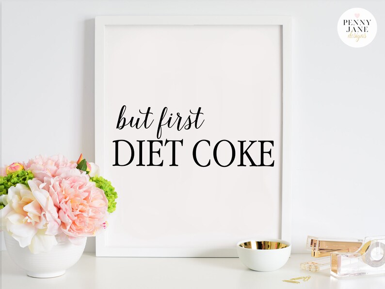 But First Diet Coke Digital Art Print image 9