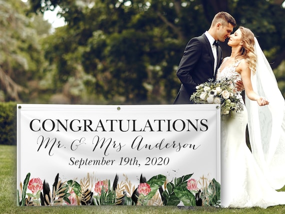 Congratulations wedding sign 60 photos - Astyledwedding.com