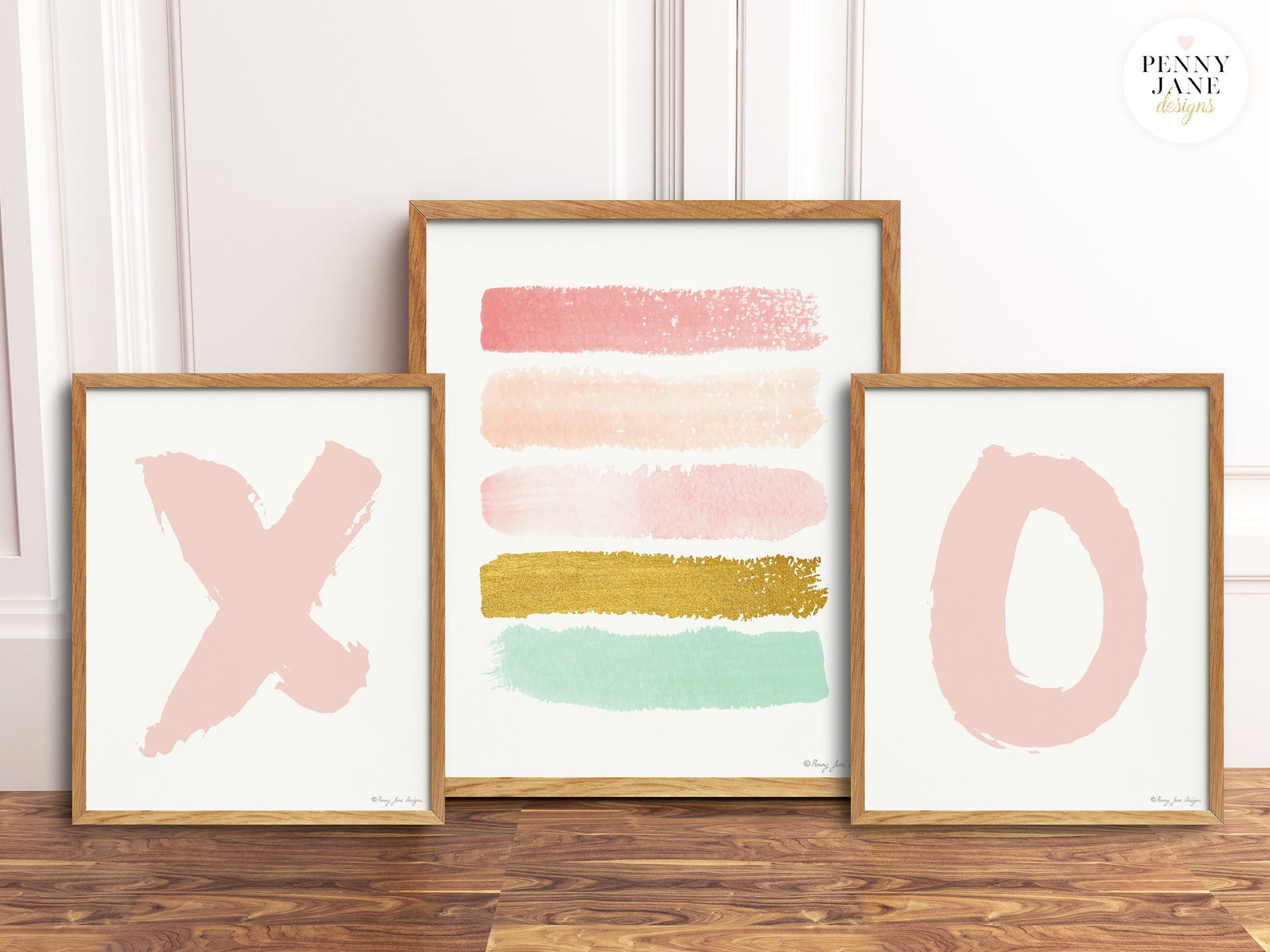 XO Art Print Paint Strokes Art Nursery Decor Art Print Etsy