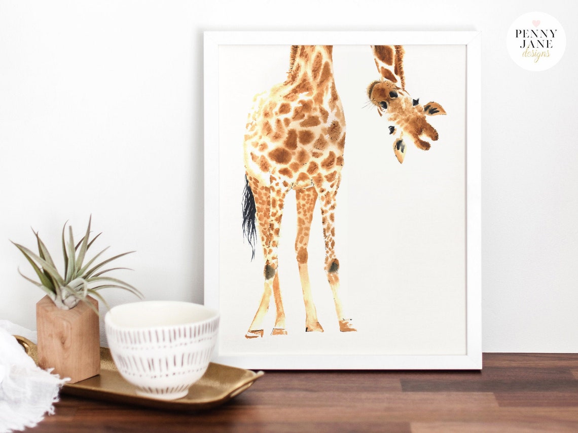 Giraffe Printable Wall Art - Etsy
