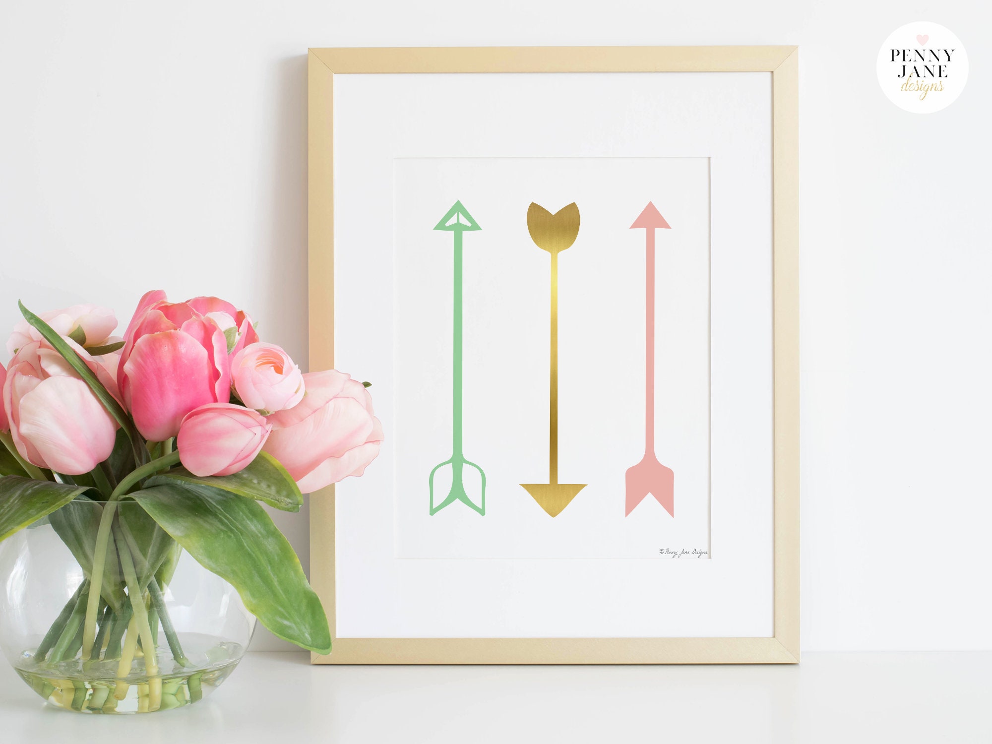 Arrow Print Print Arrow Wall Art Home Decor Printable Digital | Etsy