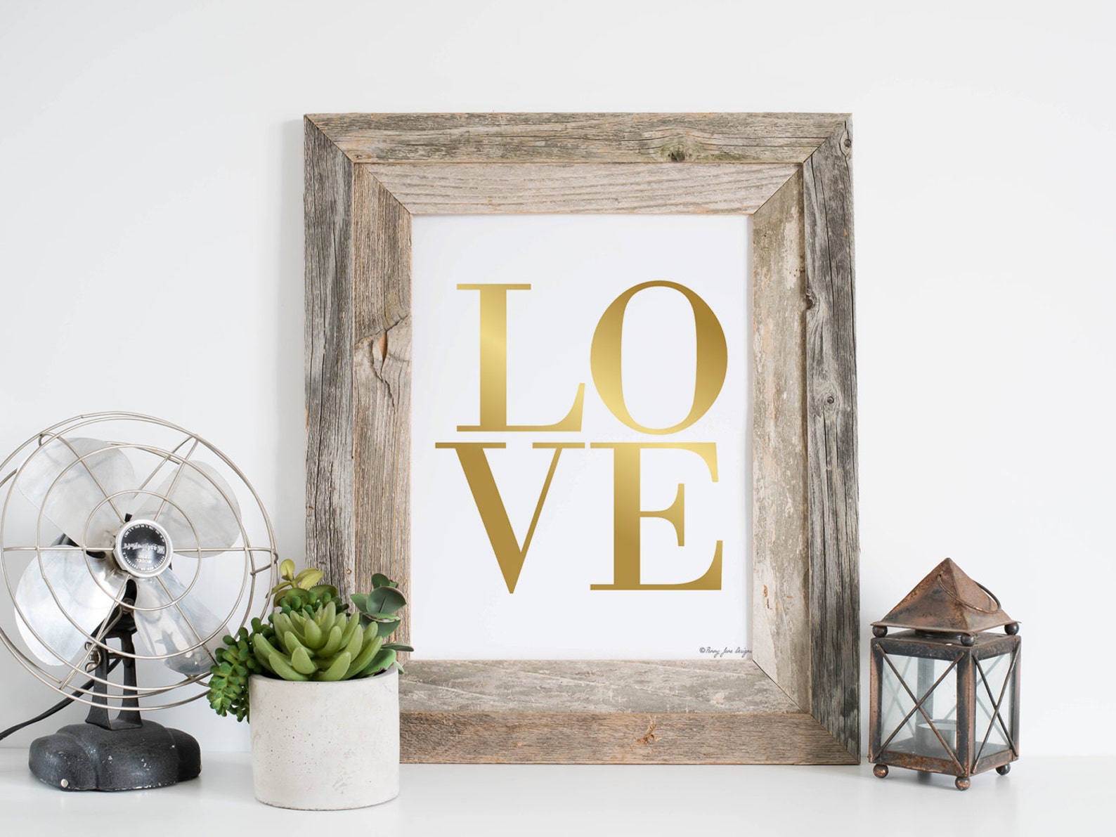 Gold Love Art Print Gold Love Sign Nursery Decor Wall Art Etsy