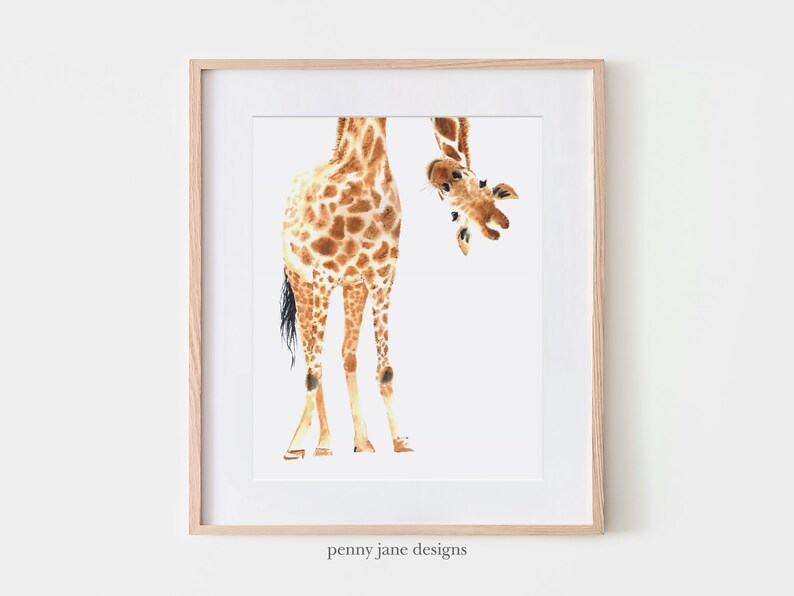 Giraffe Printable Wall Art - Etsy