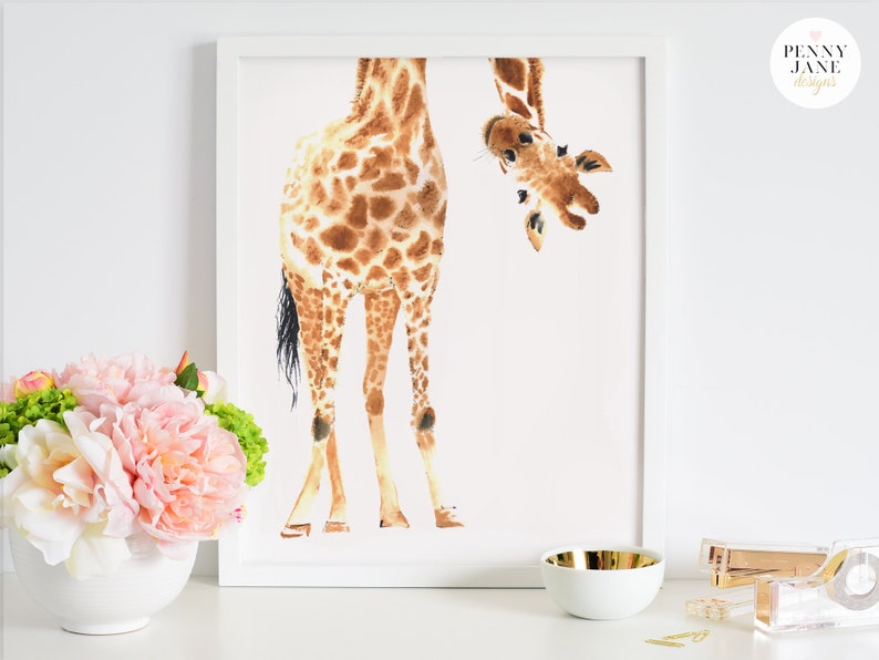 Giraffe Printable Wall Art - Etsy