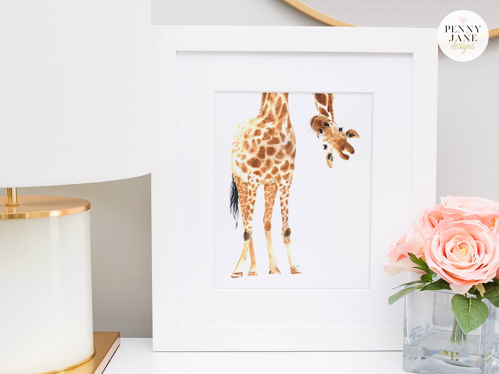 Giraffe Printable Wall Art - Etsy
