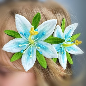 Pipecleaner Silent ,Princess Flower Fanart Inspired Handmade Hair Clip ,Zelda Cosplay Hair Clip