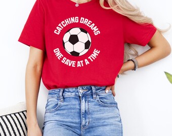 Camiseta de mamá portera, camiseta de mamá futbolera, regalo para mamá portera, camiseta de mamá orgullosa, camiseta de mamá deportista, regalos de fútbol para mamás, vida de mamá futbolera