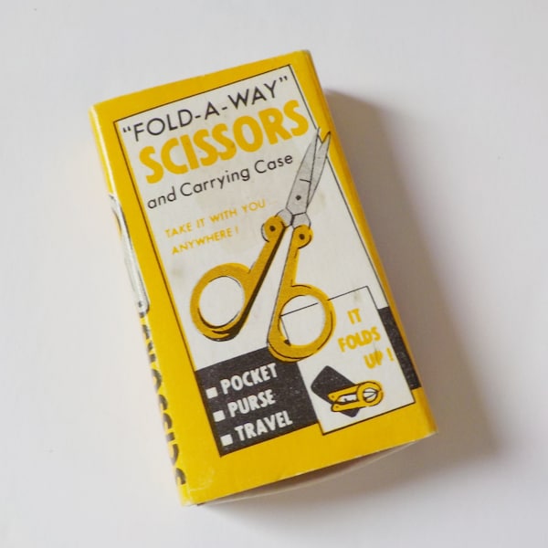 Vintage Fold A Way Scissors Pocket Purse Travel Made in Japan