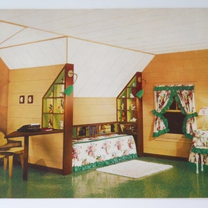 Vintage Nu-Wood Tile and Plank Advertising Booklet Mid Century Wood Paneling how to Brochure