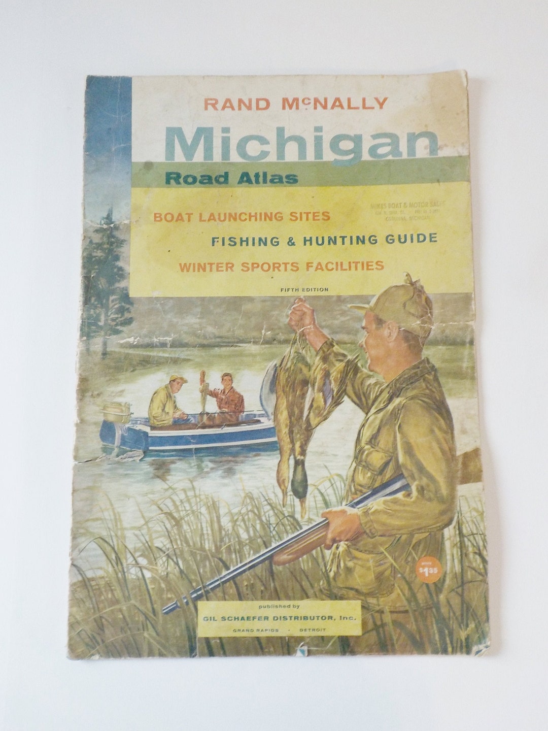 Vintage Rand Mcnally Michigan Road Atlas Fishing and Hunting Guide ...