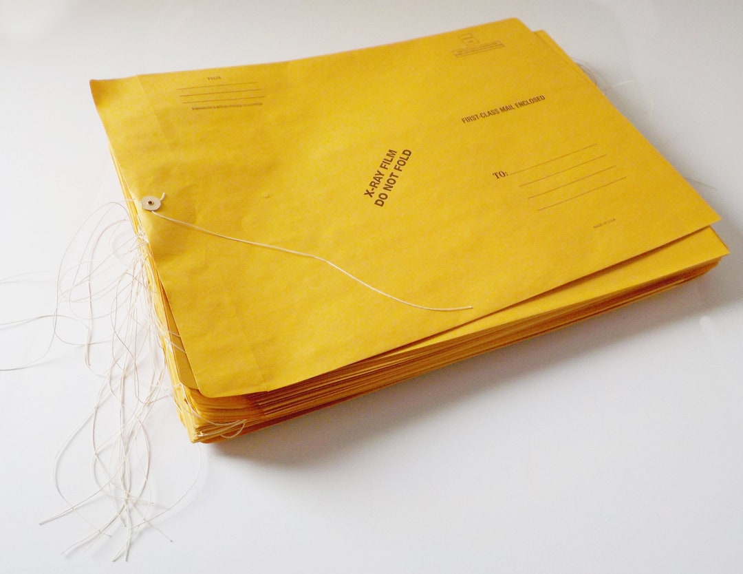 Vintage Extra Large Manila Envelopes Medical Xray Film Etsy
