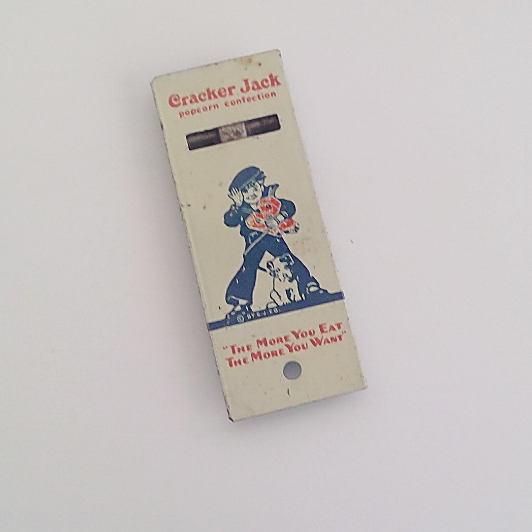 Vintage Metal Cracker Jack Whistle Sailor Jack and Bingo Etsy