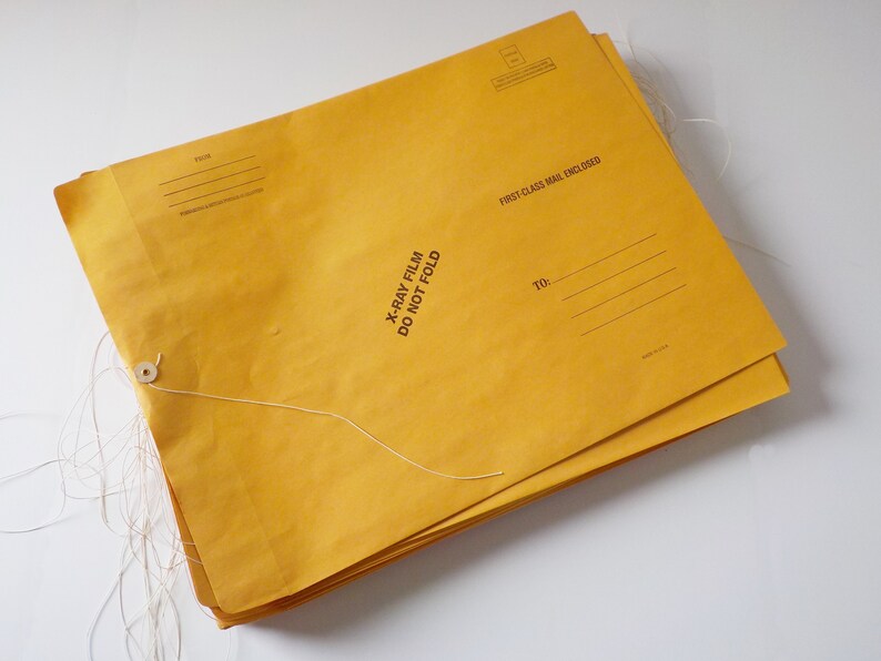 Vintage Extra Large Manila Envelopes Medical Xray Film Etsy