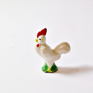 Vintage Miniature Ceramic Rooster