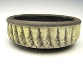 Handmade planter succulent planter pots yellow fade to whitish raku pottery ceramic cactus succulent planter 6 1 2 x 2 1 2 5-C