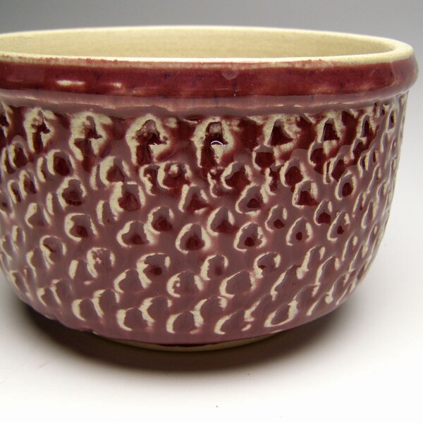 handmade cactus planter Ceramic cactus pot bonsai planter pot stoneware succulent pot  burgundy herb planter   6 x 4  Scp76  Free Shipping