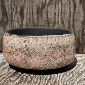 Handmade Planter with drainage hole 7 1/2 x 3  1/2 inch