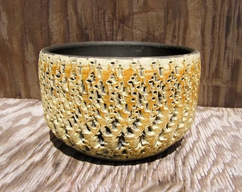 Handmade Planter Pot with drainage hole 5 1/2 x 3 1/2  inches /  50-20-z