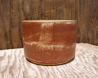 Handcrafted Ceramic Planter Pot with drainage hole  5 x 3 1/2 inches /50-b