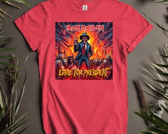 【PORTERNA】Meijin Layered Printing T-Shirt Iron Maiden Eddie for President - Inspired Original Artwork