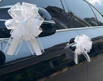 ALLY-MAGIC Nœuds De Voiture De Mariage, Décoration De Voiture
