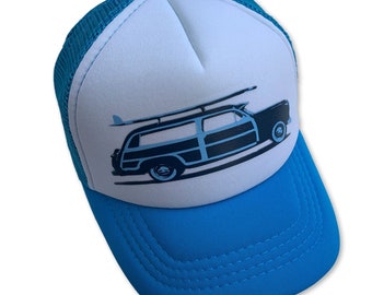 Surf Wagon Woody Aqua Blue Infant/kids 