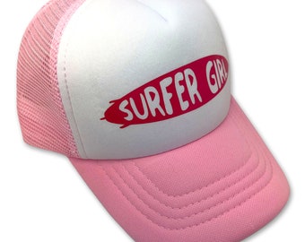Sol Baby Surfer Girl Surfboard Trucker Hat