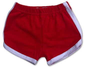 Sol Baby Retro Red Gym Shorts