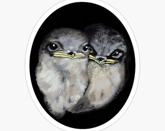 Swallow Bird Painting Sticker: Glossy Vinyl sticker