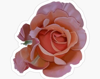 Pink Rose Bud Magnet 3 sizes