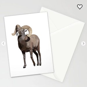 Ram Goat Blank Card