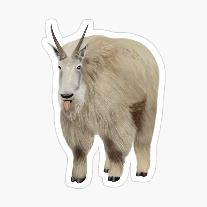 Wantagh Goat Sticker Mountain Goat Sticker - Etsy