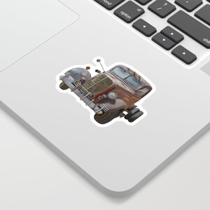 Rusty Vintage  Farm Tow Truck Sticker  Two Sizes small 3-3.8 inch or  5-6 inch  and Multi Pack Discount