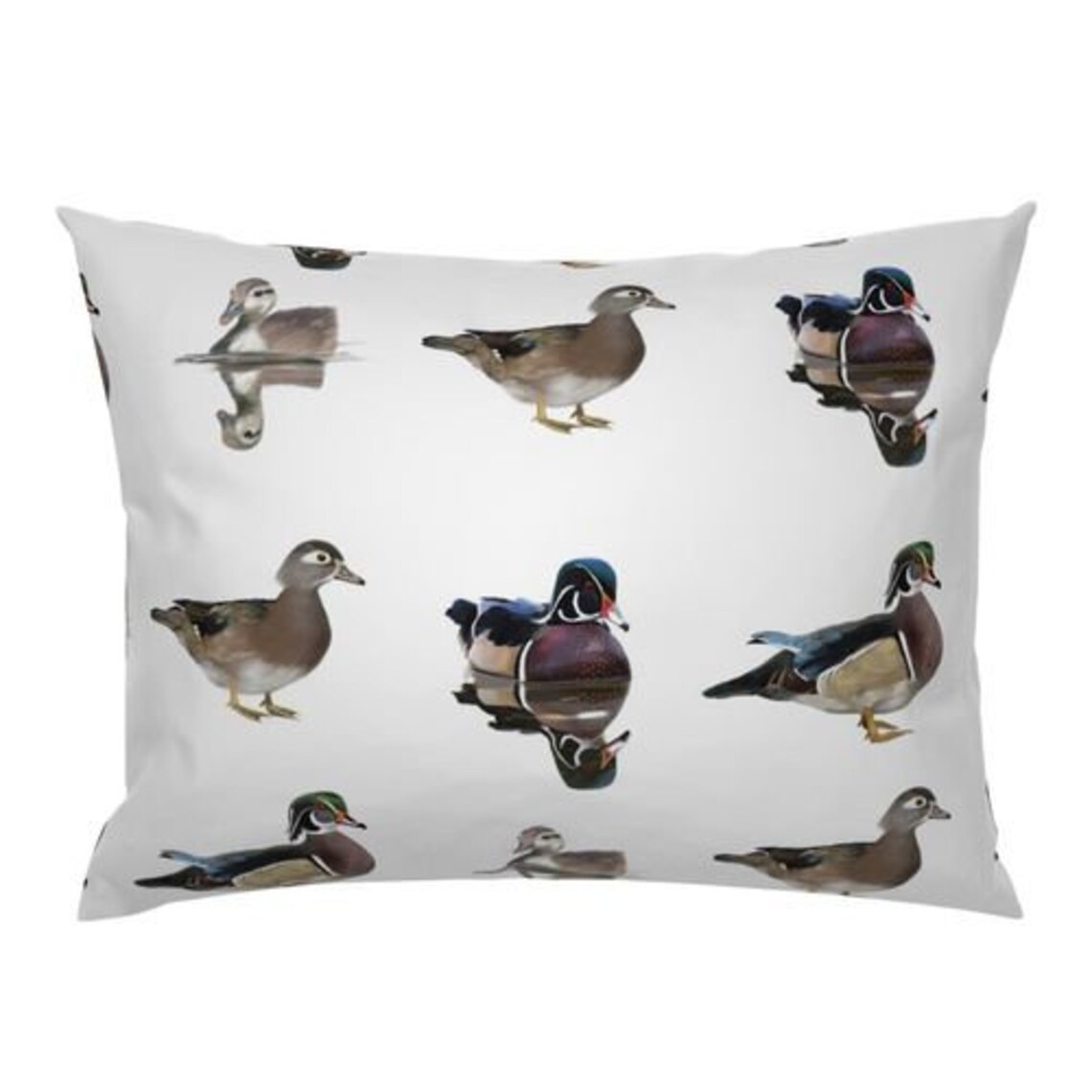 Wood Duck Pillow Sham Bedding Standard or Euro Knife Edge or Flanged Etsy