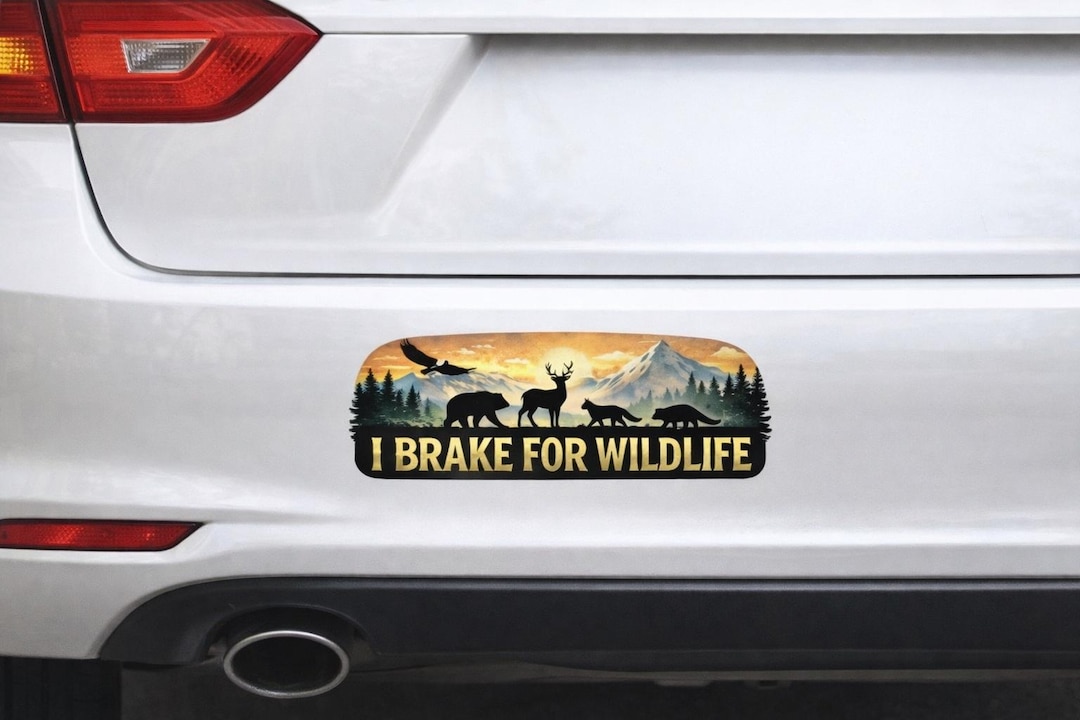I Brake for Wildlife Vinyl Sticker Decal 3.2 X 8.5 Inches - Etsy