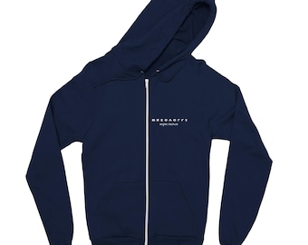 Felpa con zip Missolonghi blu navy, felpa con cappuccio a tema città greca, felpa con cappuccio a tema indipendenza greca, giacca storica, felpa con cappuccio a tema scrittura greca, rivoluzione greca del 1821