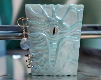 DRAGON - Blue White Queenie Notebook - Handmade