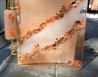 Open Faced Peach Notebook - Handmade